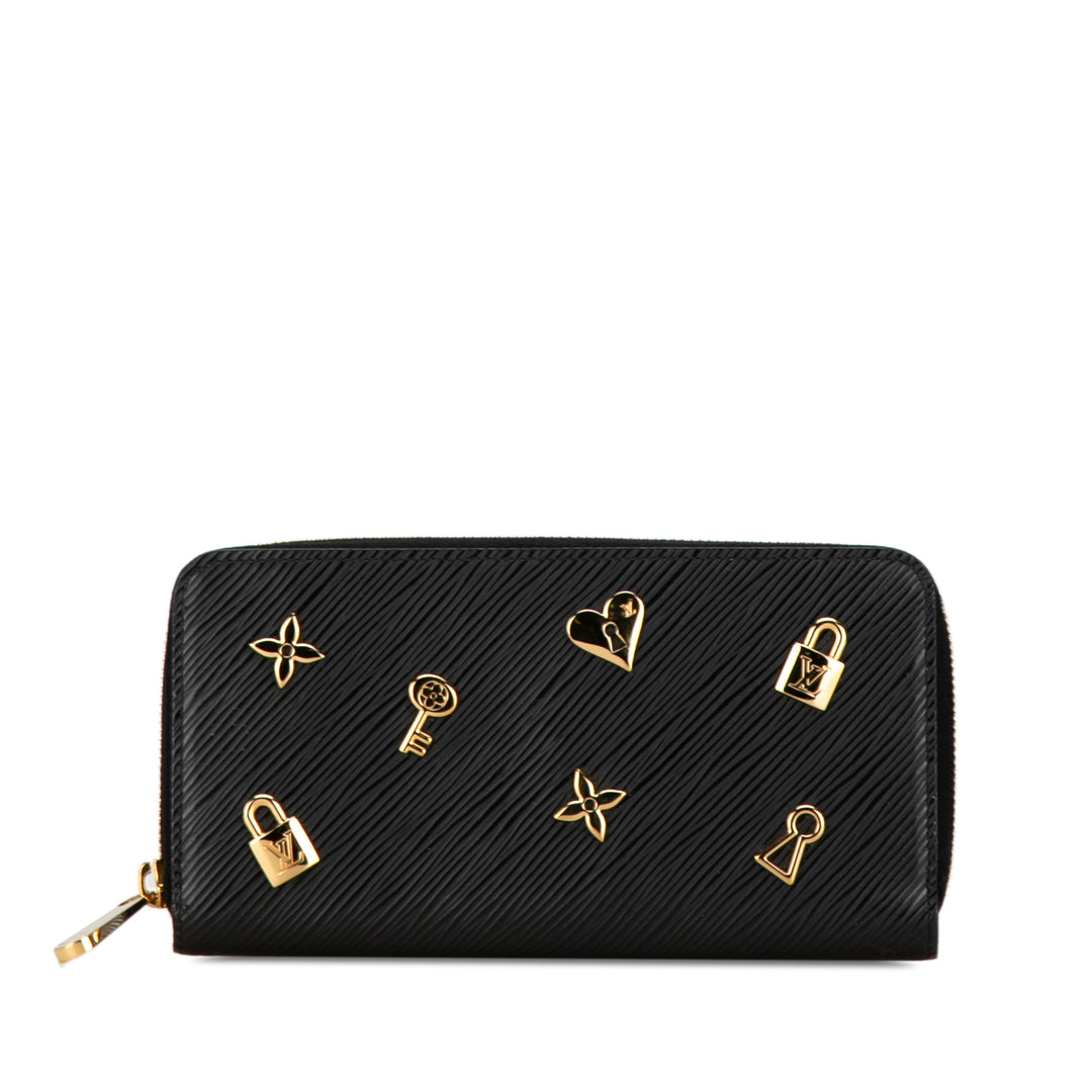 Louis Vuitton Epi Love Lock Zippy Long Wallet Black - GABY PARIS