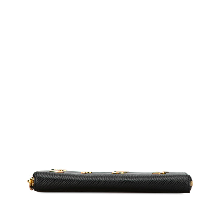 Epi Love Lock Zippy Long Wallet Black - Gaby Paris