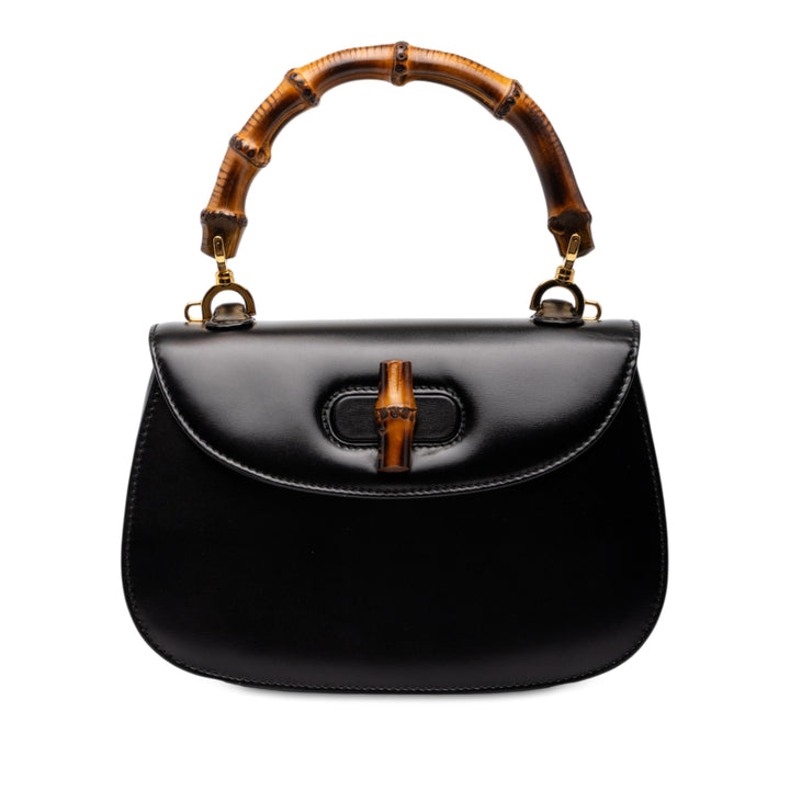 Bamboo Night Petit Cuir de veau Noir