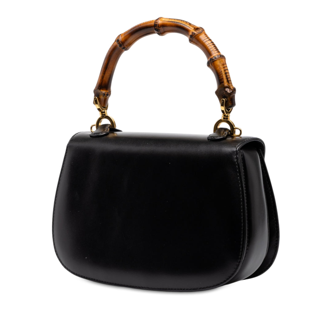 Bamboo Night Petit Cuir de veau Noir