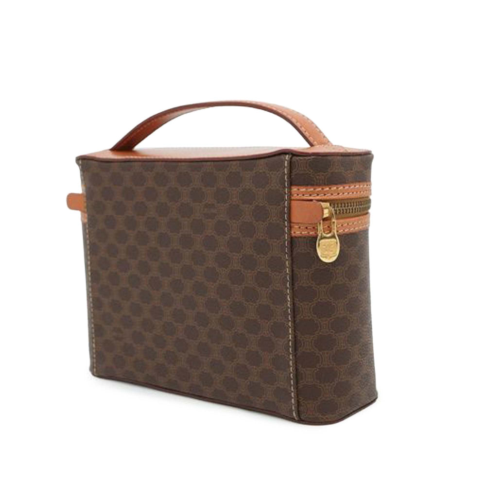 Macadam Coated Canvas Vanity Bag Brown - Gaby Paris