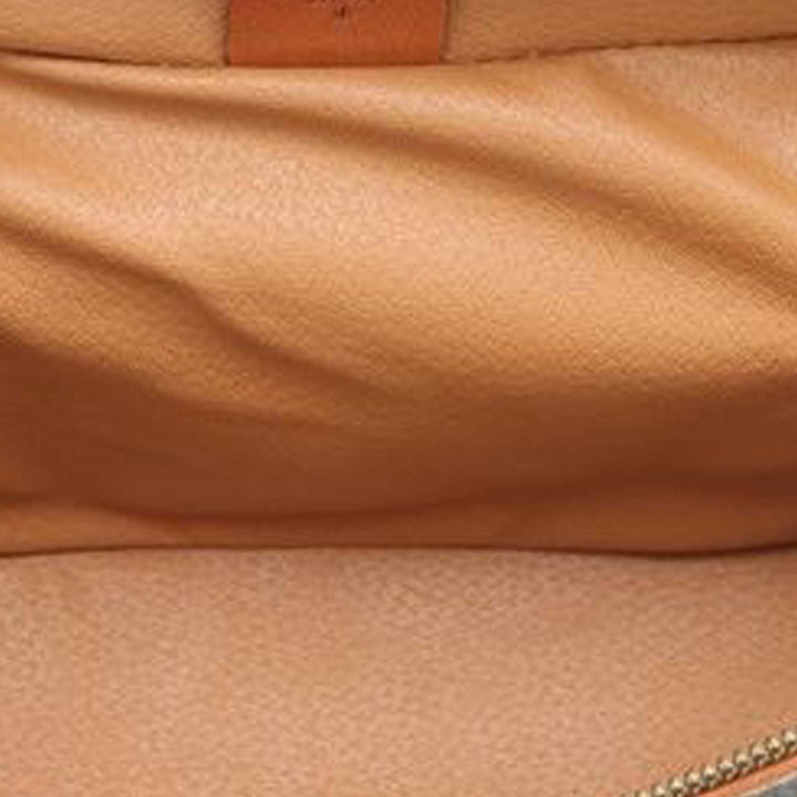 Macadam Coated Canvas Vanity Bag Brown - Gaby Paris