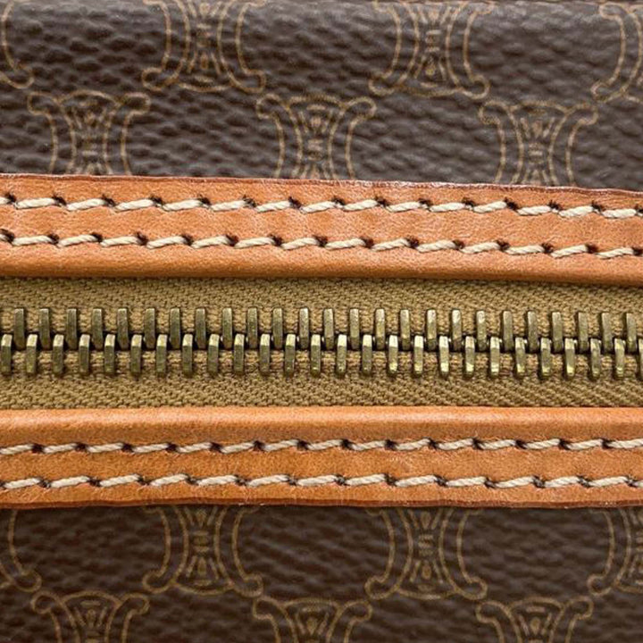 Macadam Coated Canvas Vanity Bag Brown - Gaby Paris