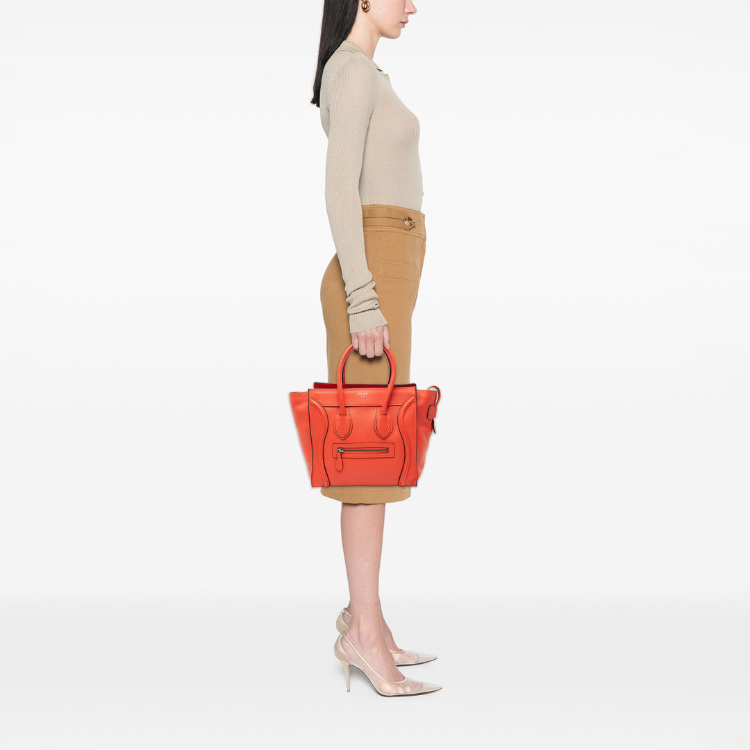 Celine Luggage Cabas Micro Cuir