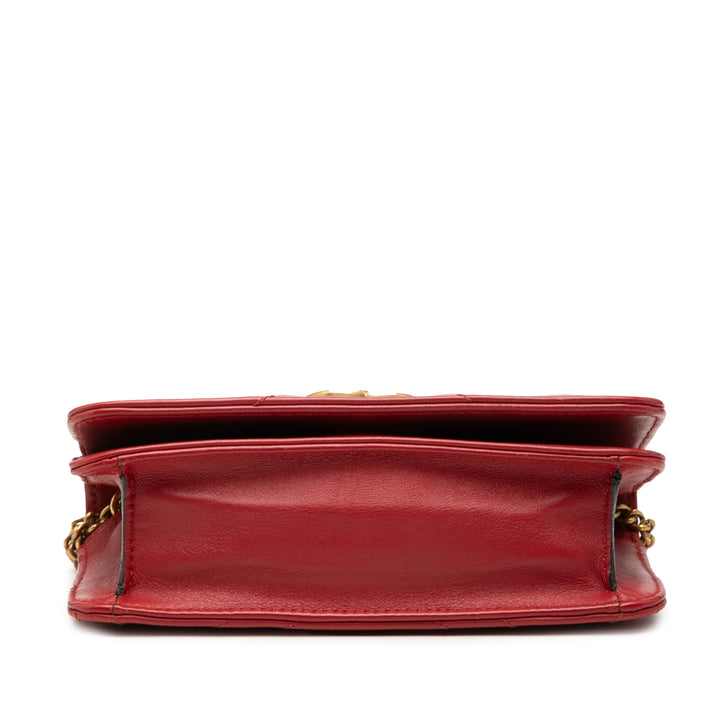 Gucci Mini GG Marmont Matelasse Cuir de veau Wallet on Chain