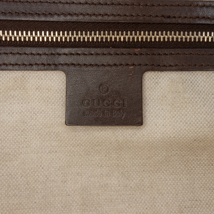 Gucci GG Toile Web Sac cartable Marron