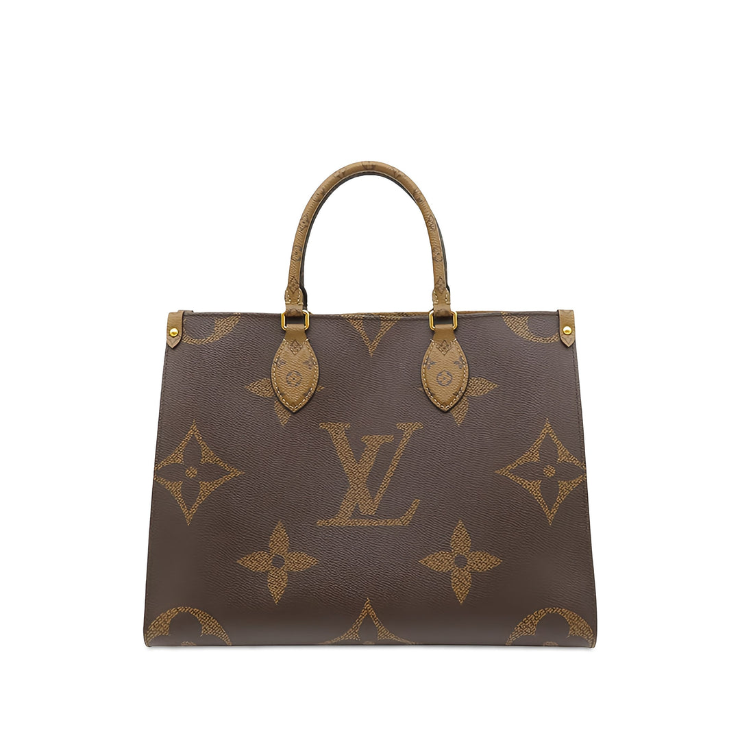 Louis Vuitton Giant OnTheGo MM Monogram Reverse Marron – vue principale – GABY PARIS