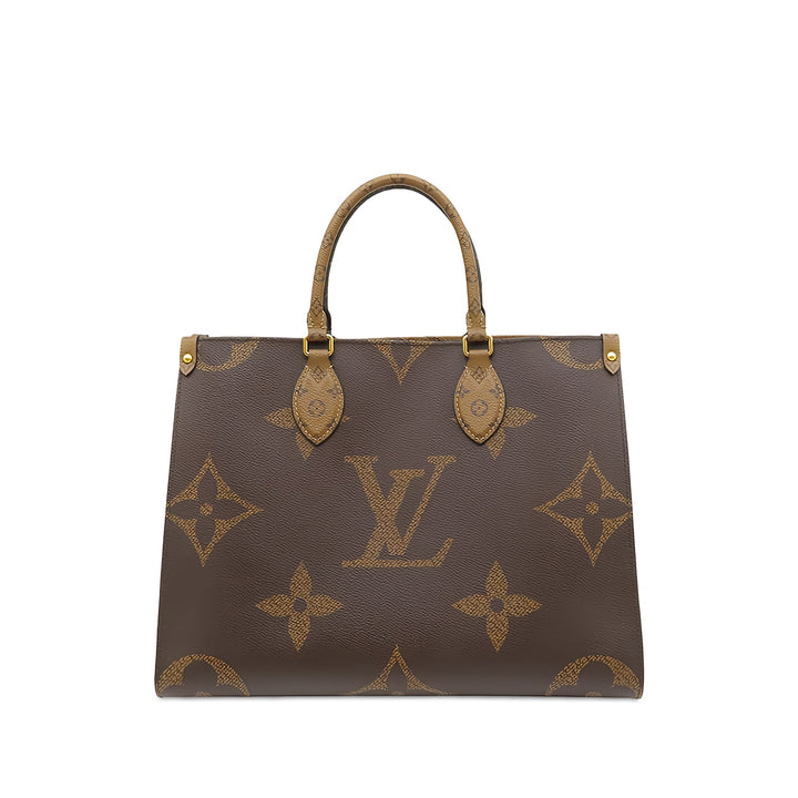 Louis Vuitton Giant OnTheGo MM Monogram Reverse Marron – vue principale – GABY PARIS