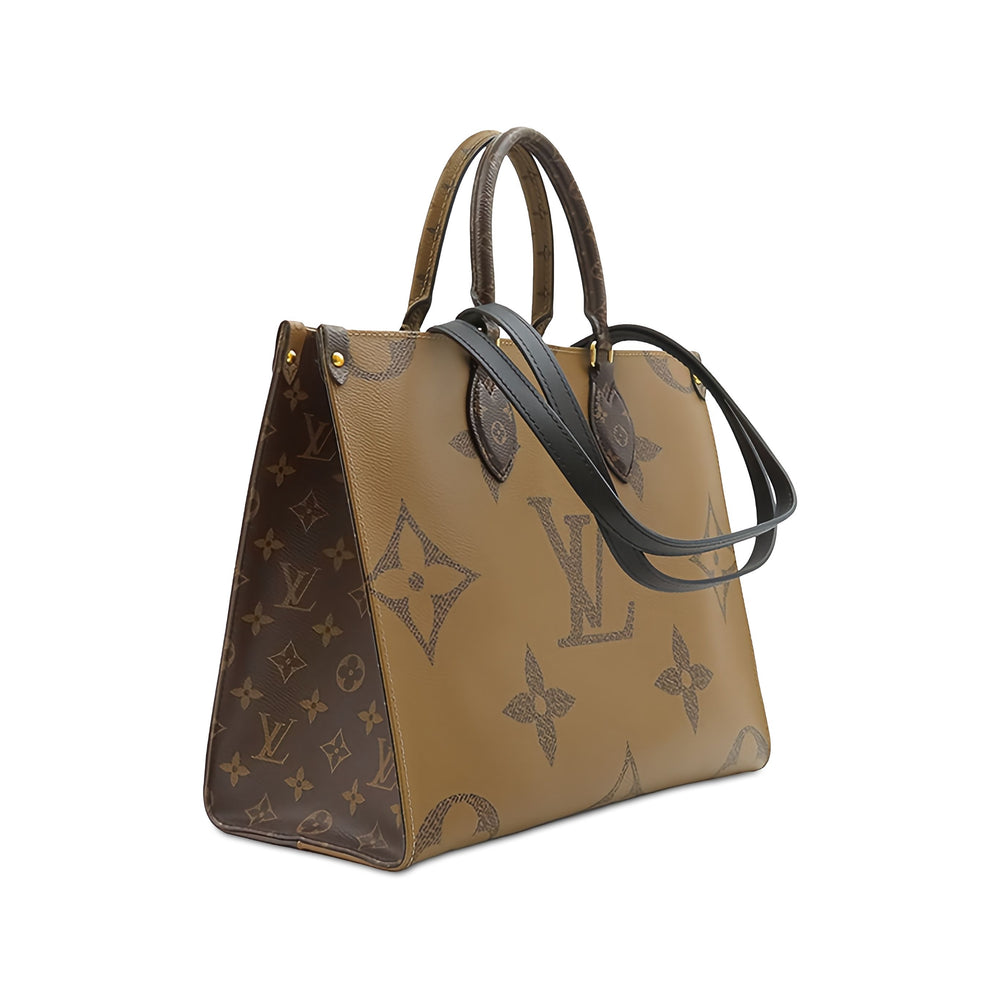 Louis Vuitton Giant OnTheGo MM Monogram Reverse Marron – vue 2 – GABY PARIS
