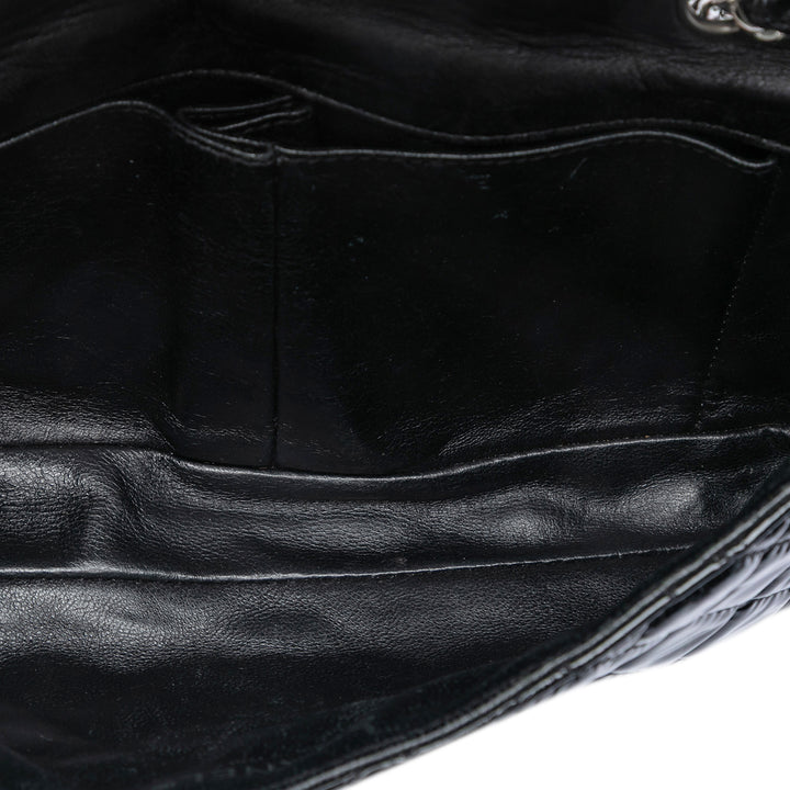 Chanel Matelassé Cuir verni East West Simple rabat