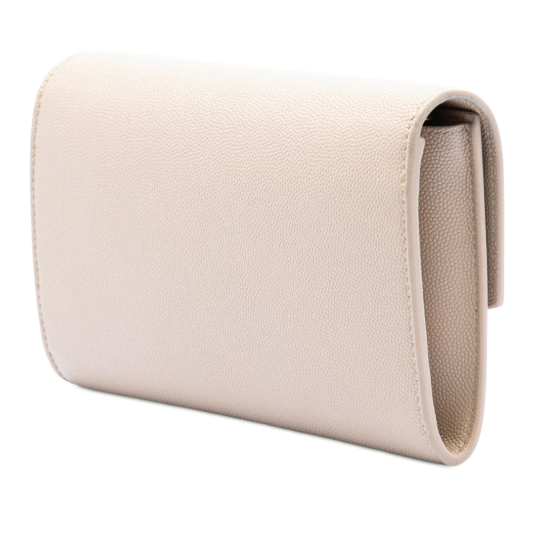 Saint Laurent Grain De Poudre Uptown Chain Portefeuille