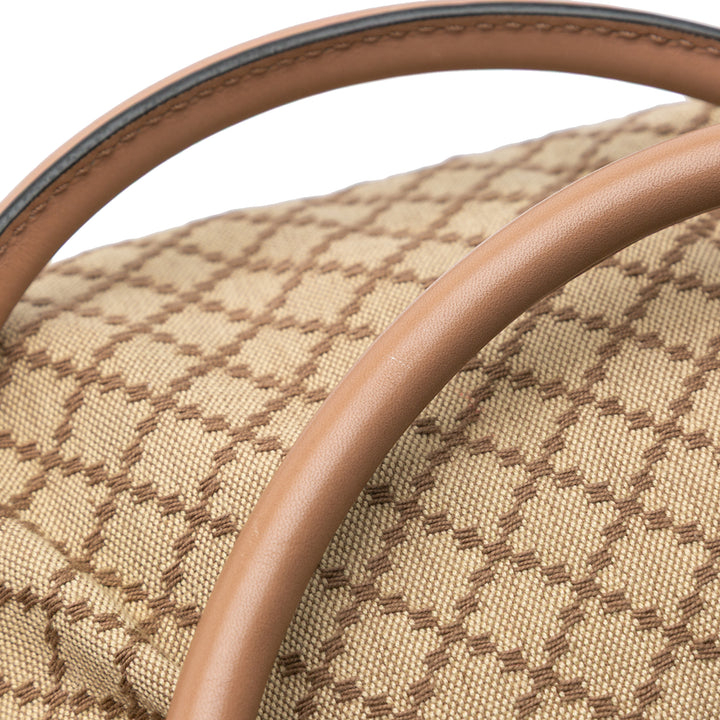 Diamante Canvas Sukey Satchel Brown - Gaby Paris