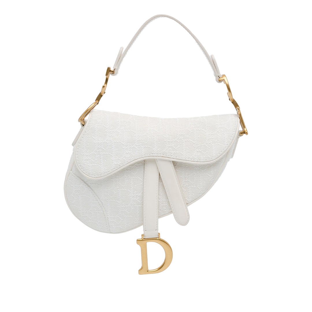 Mini Oblique Saddle White - Gaby Paris