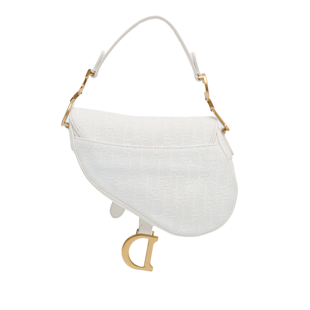 Mini Oblique Saddle White - Gaby Paris