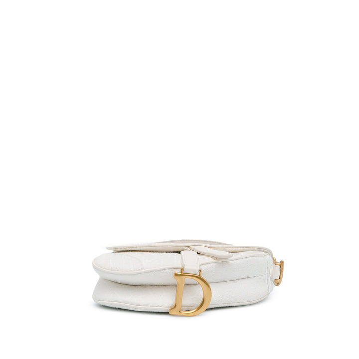 Mini Oblique Saddle White - Gaby Paris