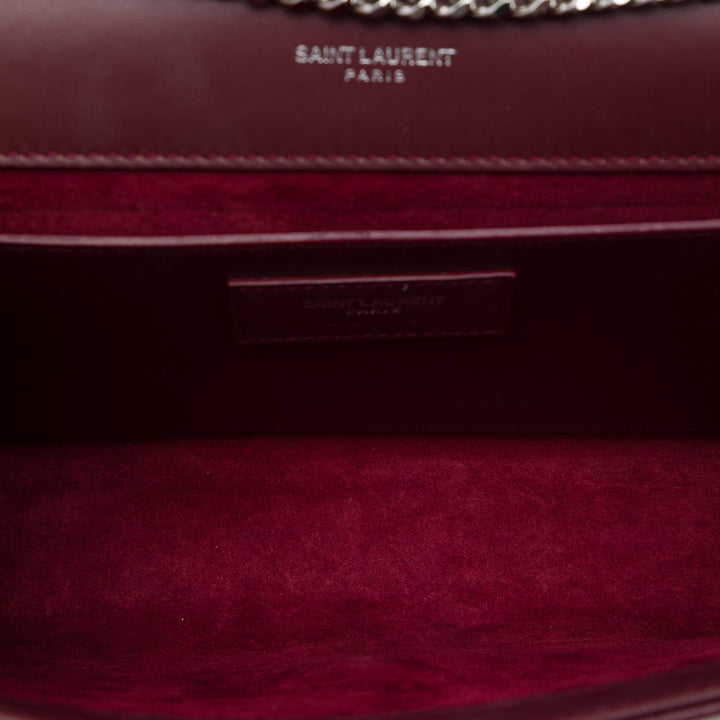 Classic Kate Pompon Sac Moyen Cuir de veau lisse Rouge