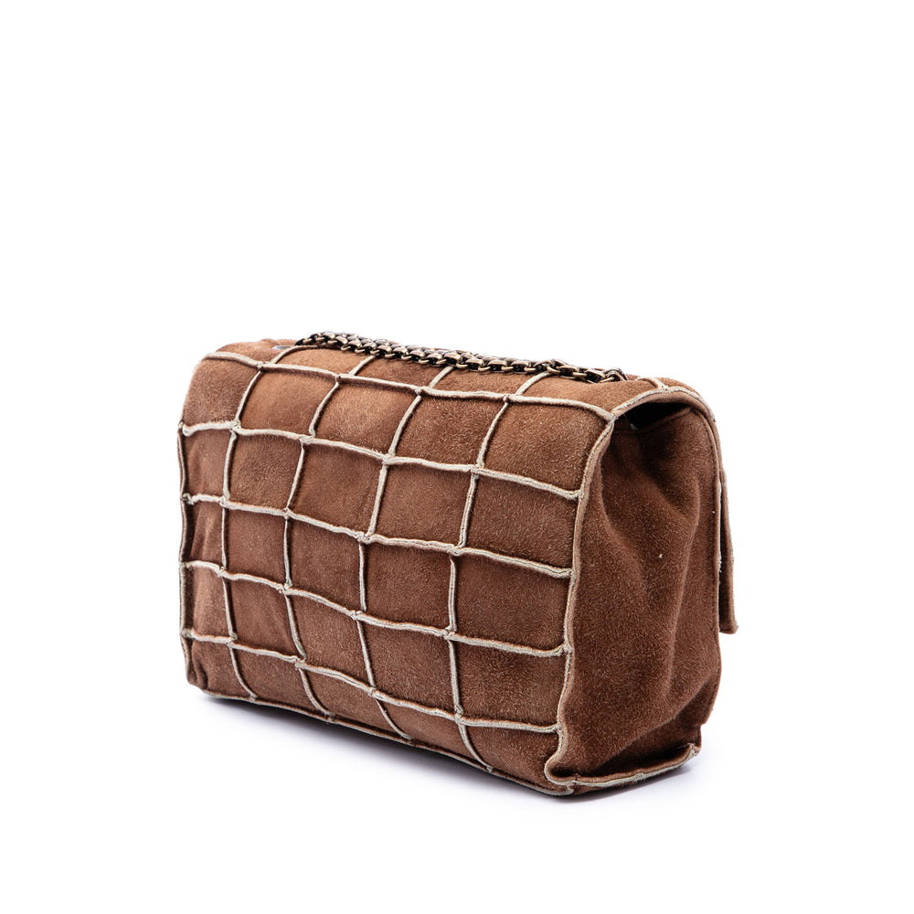 Chanel Sac porté épaule Identification Patchwork Reissue 2.55 à rabat Marron – vue 2 – GABY PARIS