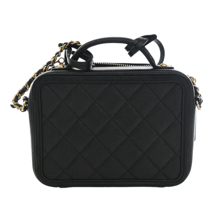 CC Filigree Vanity Petit Cuir caviar Noir