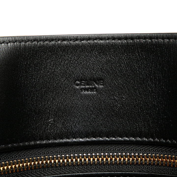 Large Triomphe Cabas Vertical Tote Black - Gaby Paris