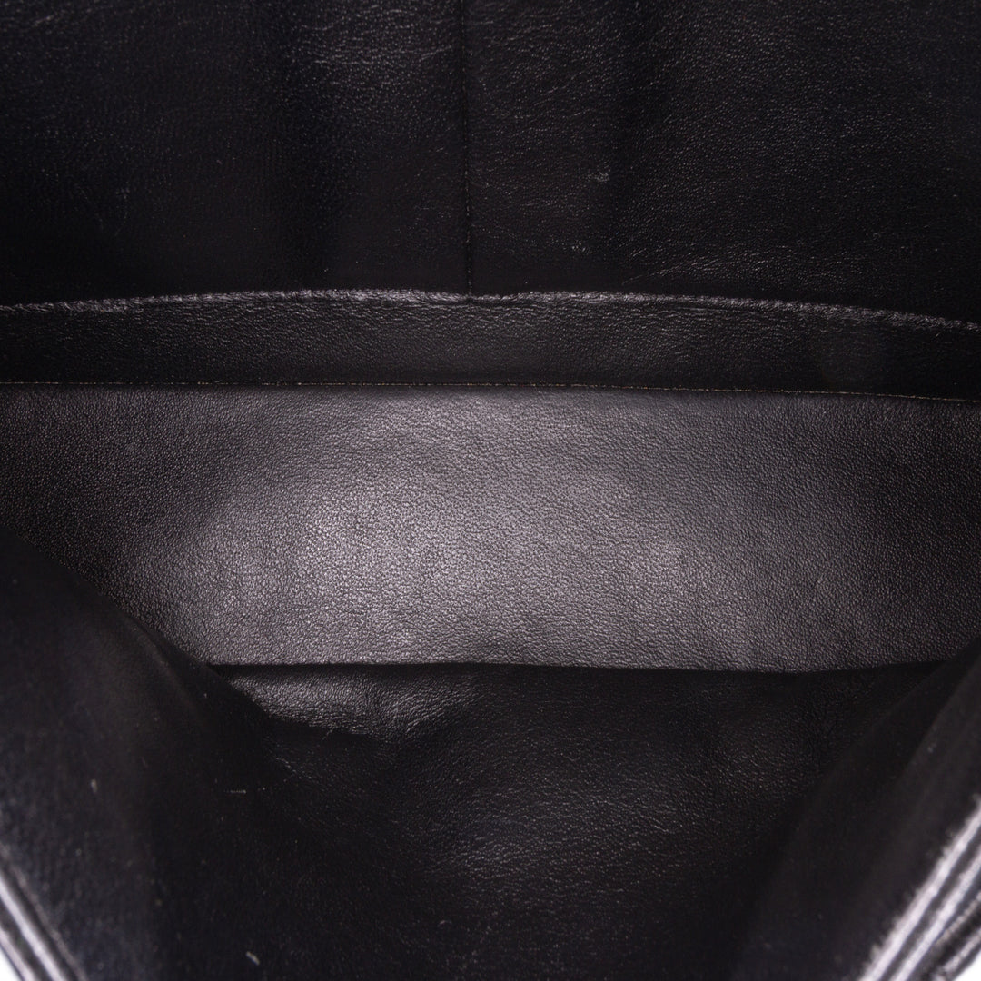 Medium Classic Caviar Double Flap Black - Gaby Paris