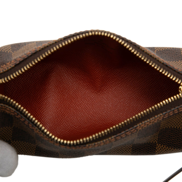 Papillon Pochette Damier Ébène Marron