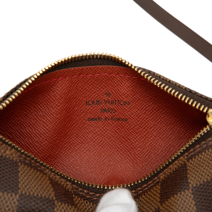 Papillon Pochette Damier Ébène Marron