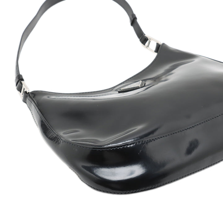 Prada Cuir verni Cleo Sac bandoulière