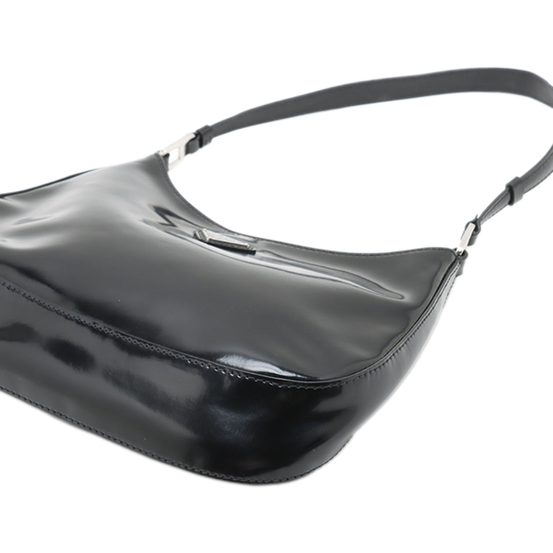 Prada Cuir verni Cleo Sac bandoulière
