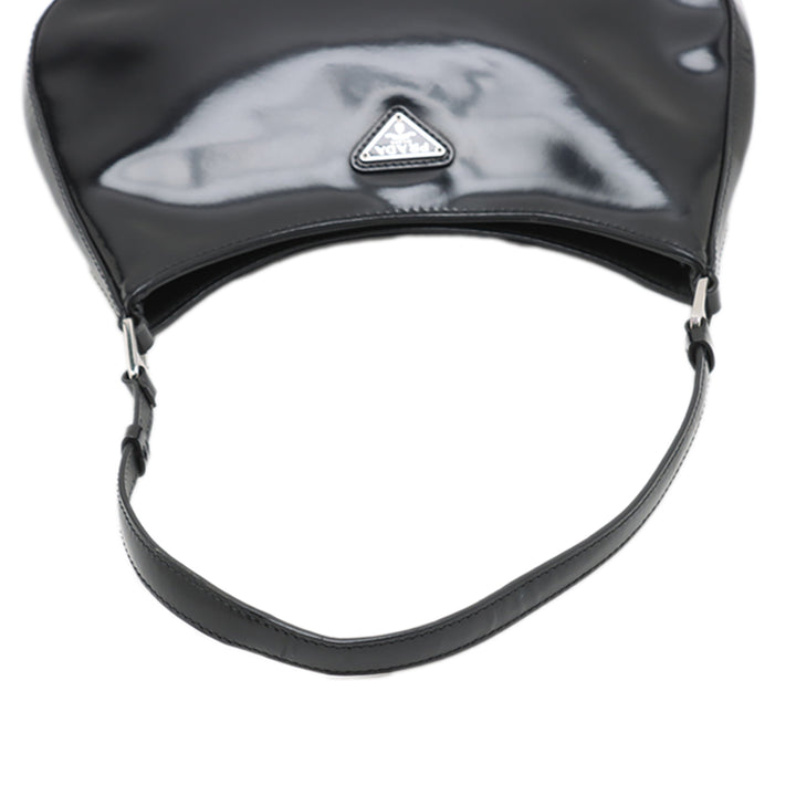 Prada Cuir verni Cleo Sac bandoulière