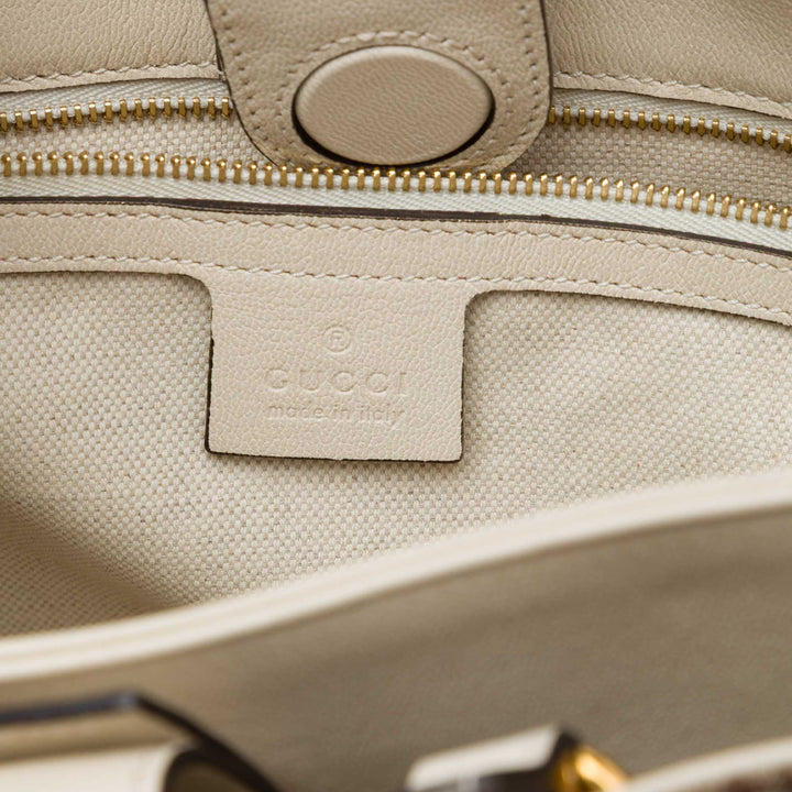 Gucci GG Horsebit 1955 Cabas chaîne Moyen Beige – vue 5 – GABY PARIS
