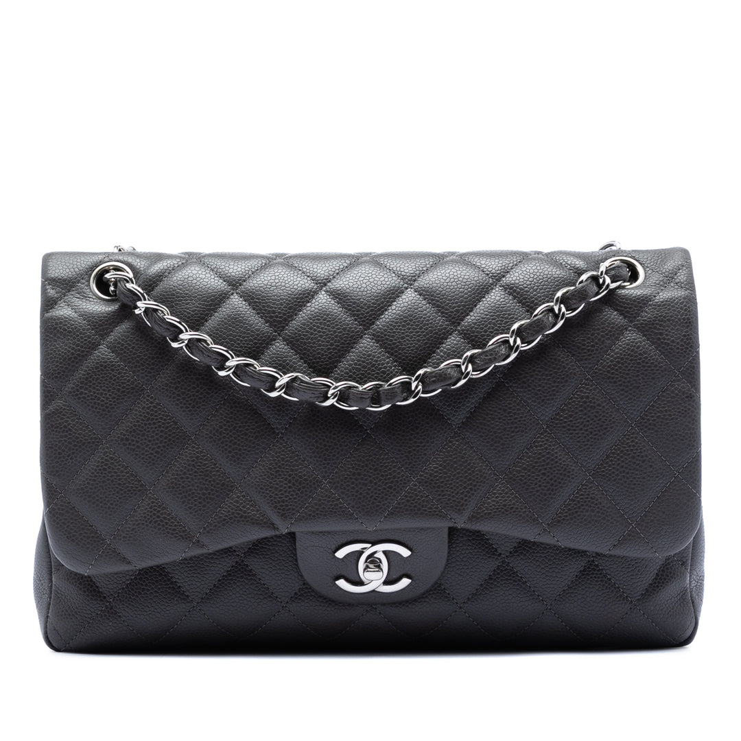 Chanel Jumbo Classic Caviar Double rabat