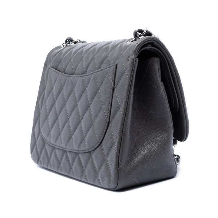 Chanel Jumbo Classic Caviar Double rabat