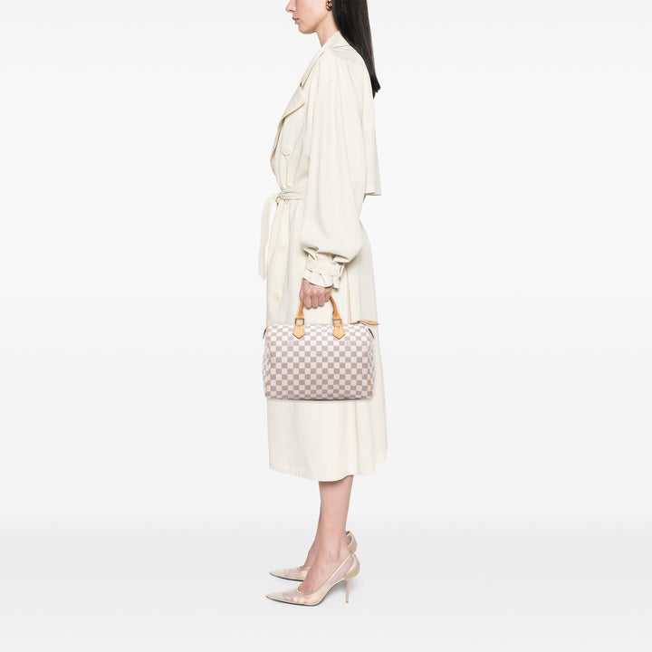 Damier Azur Speedy 30 White - Gaby Paris