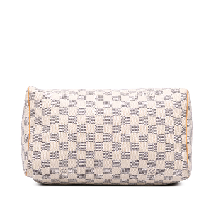 Damier Azur Speedy 30 White - Gaby Paris