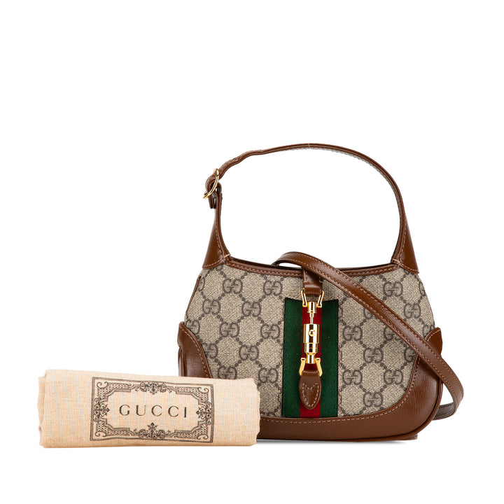 Gucci Mini GG Supreme Web Jackie 1961 Sac porté croisé