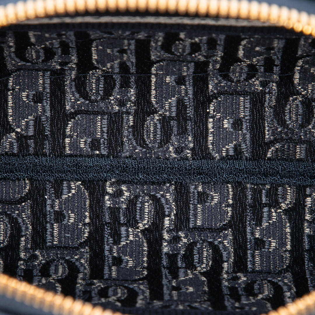 Dior Oblique brodé Velours Cosmetic Pochette