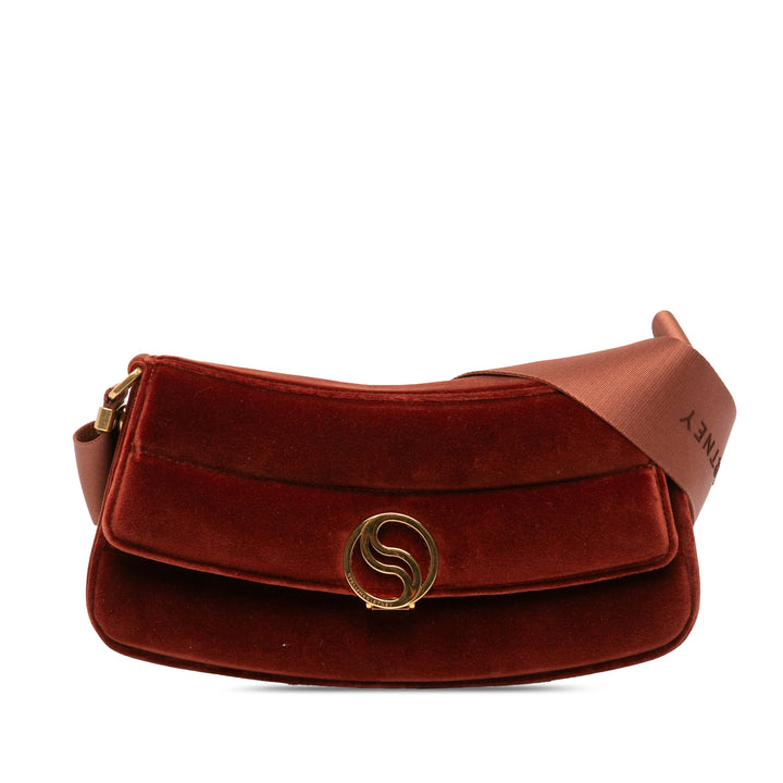 Faux S Wave Padded Sac Rouge