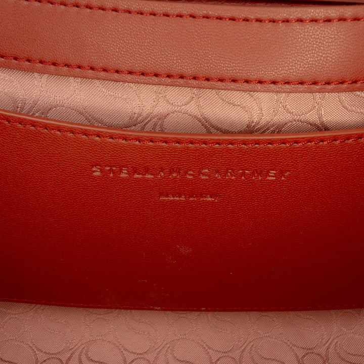 Faux S Wave Padded Sac Rouge