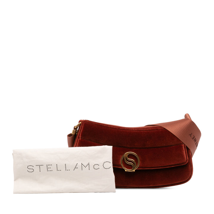 Faux S Wave Padded Sac Rouge