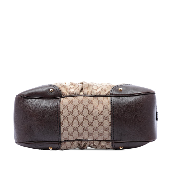 Gucci GG Toile Jockey Boston Sac