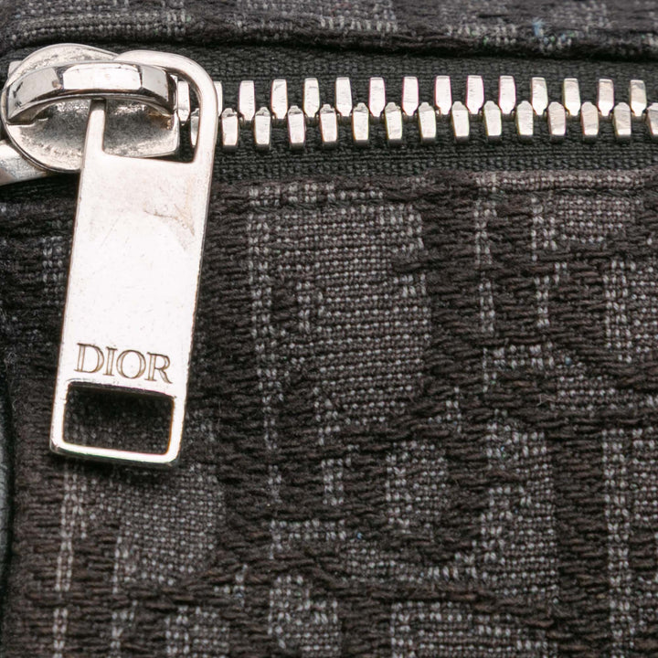 Oblique Canvas Roller Messenger Bag Gray - Gaby Paris