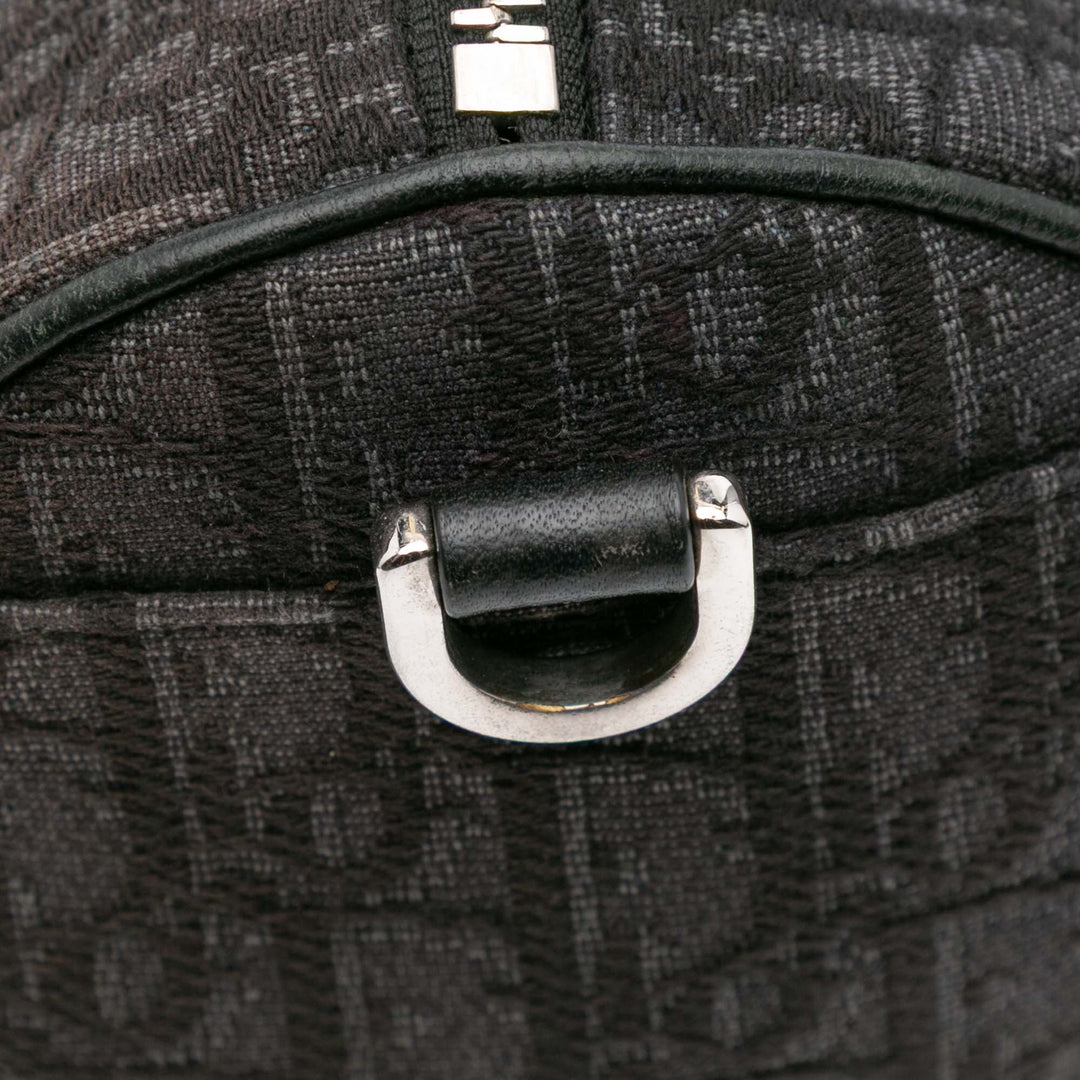 Oblique Canvas Roller Messenger Bag Gray - Gaby Paris