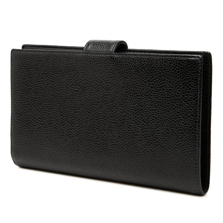 Chanel Portefeuille CC French long Cuir caviar Noir – vue 2 – GABY PARIS