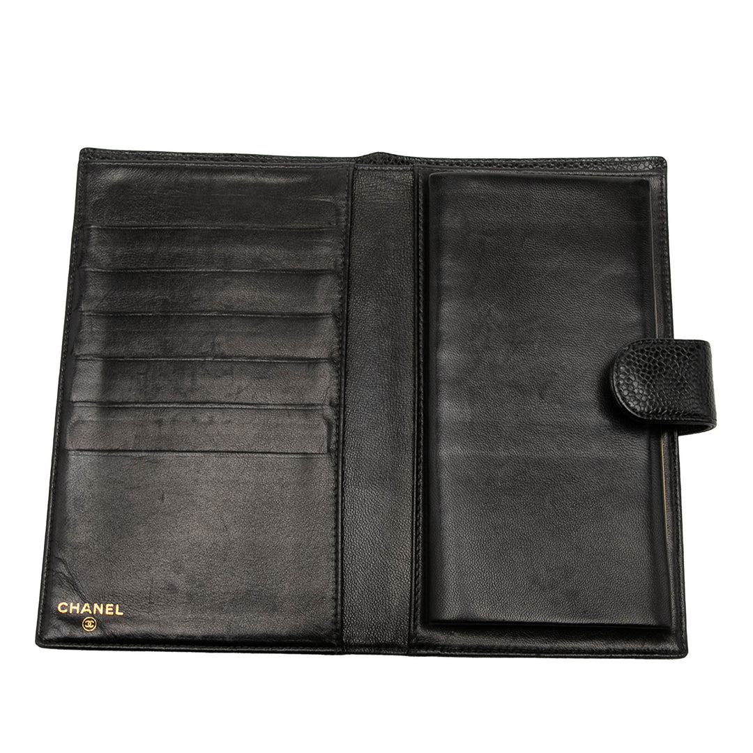 Chanel Portefeuille CC French long Cuir caviar Noir – vue 6 – GABY PARIS