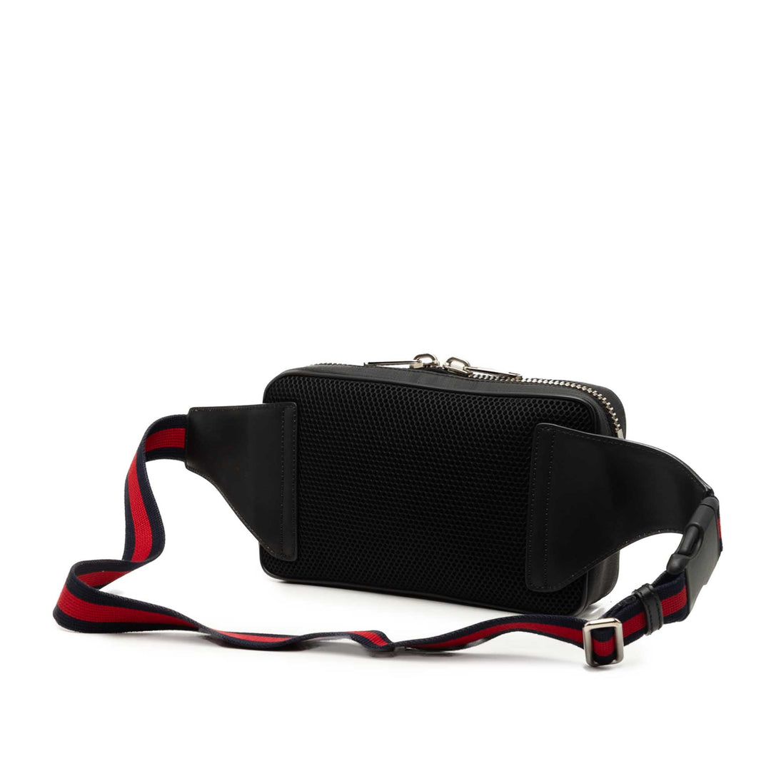 Web Night Courrier Sac ceinture GG Supreme Noir
