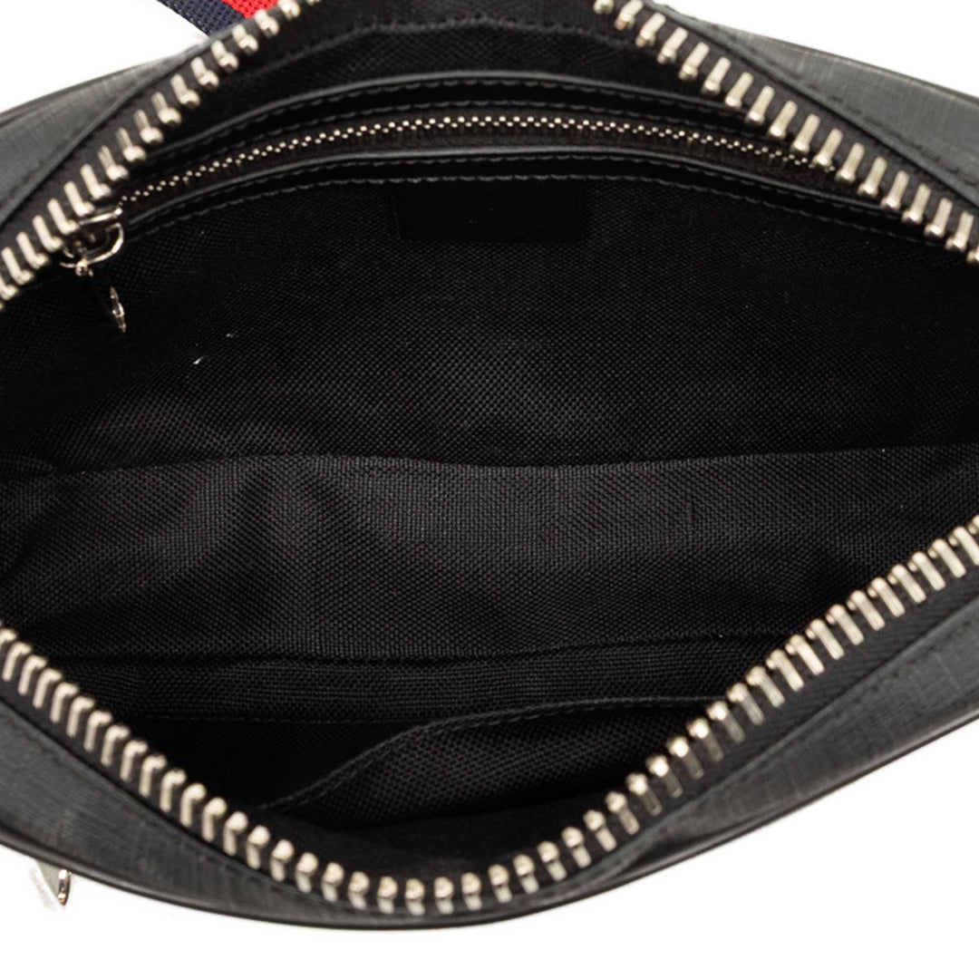 Web Night Courrier Sac ceinture GG Supreme Noir
