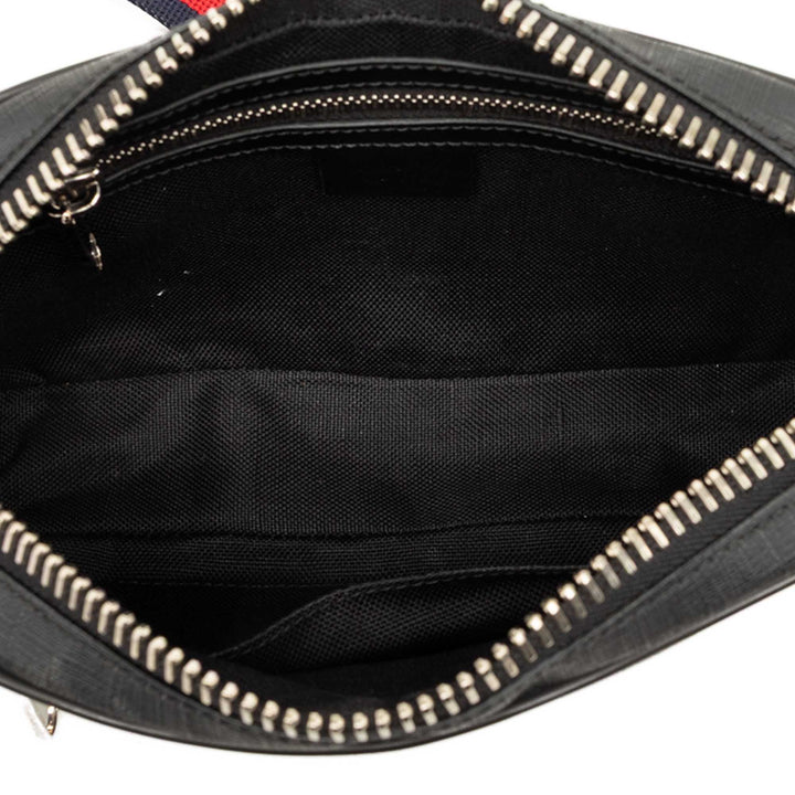 Web Night Courrier Sac ceinture GG Supreme Noir