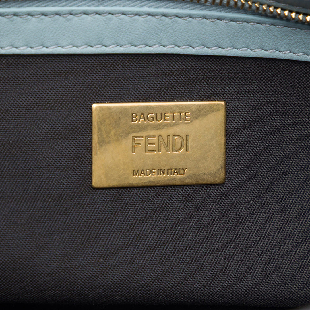 Fendi Zucca embossé Cuir Baguette Sac