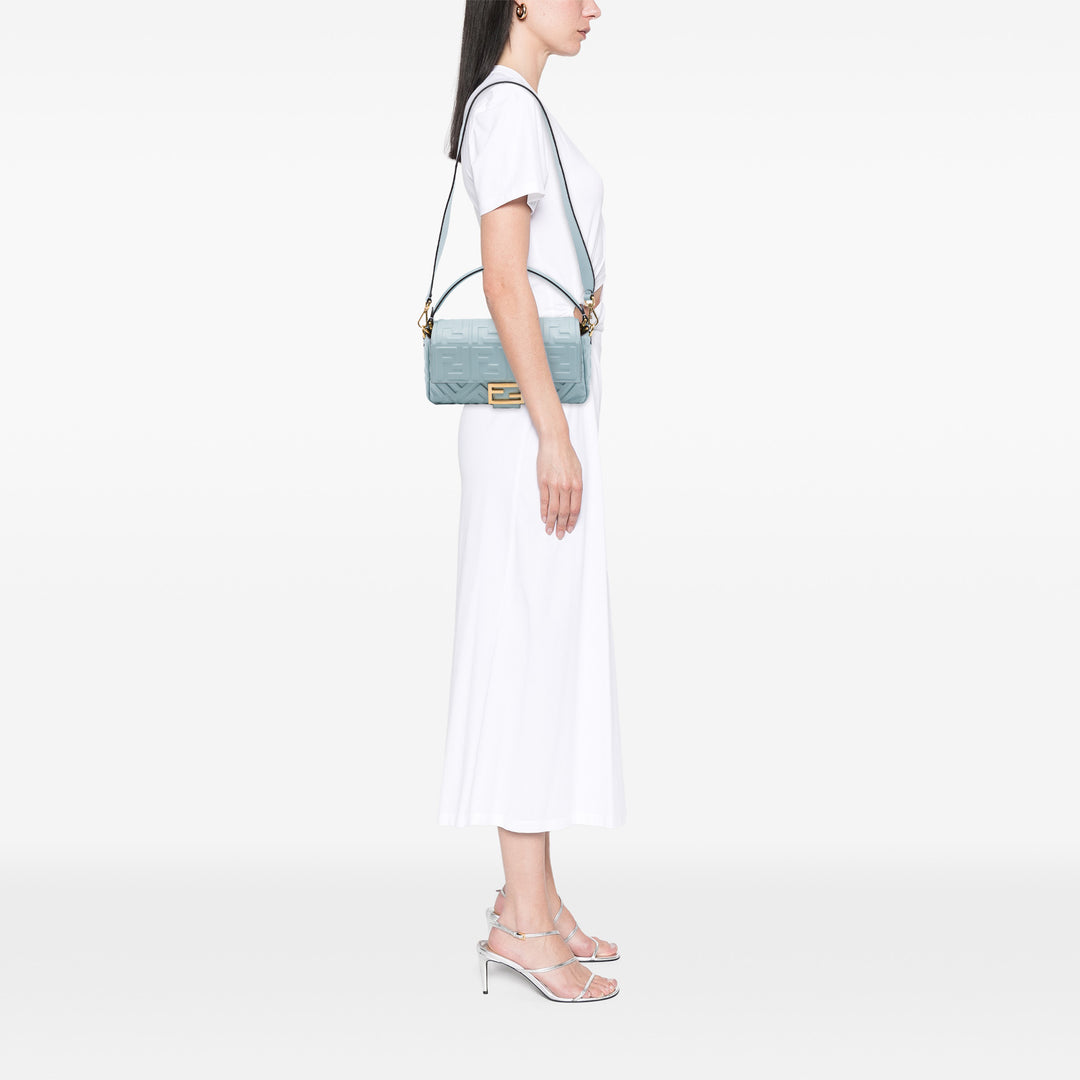 Fendi Zucca embossé Cuir Baguette Sac