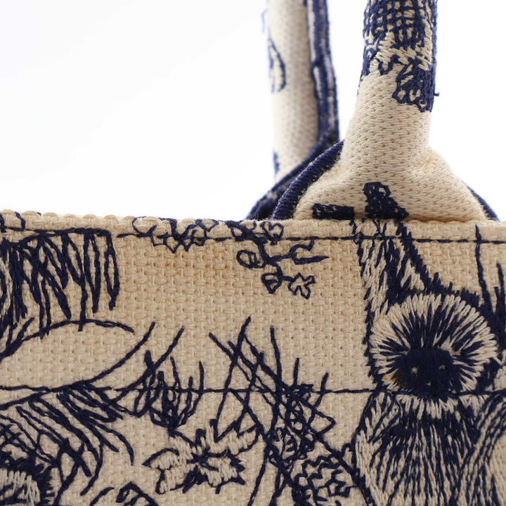 Dior Medium Toile brodé Reverse Dioriviera Toile De Jouy Book Cabas